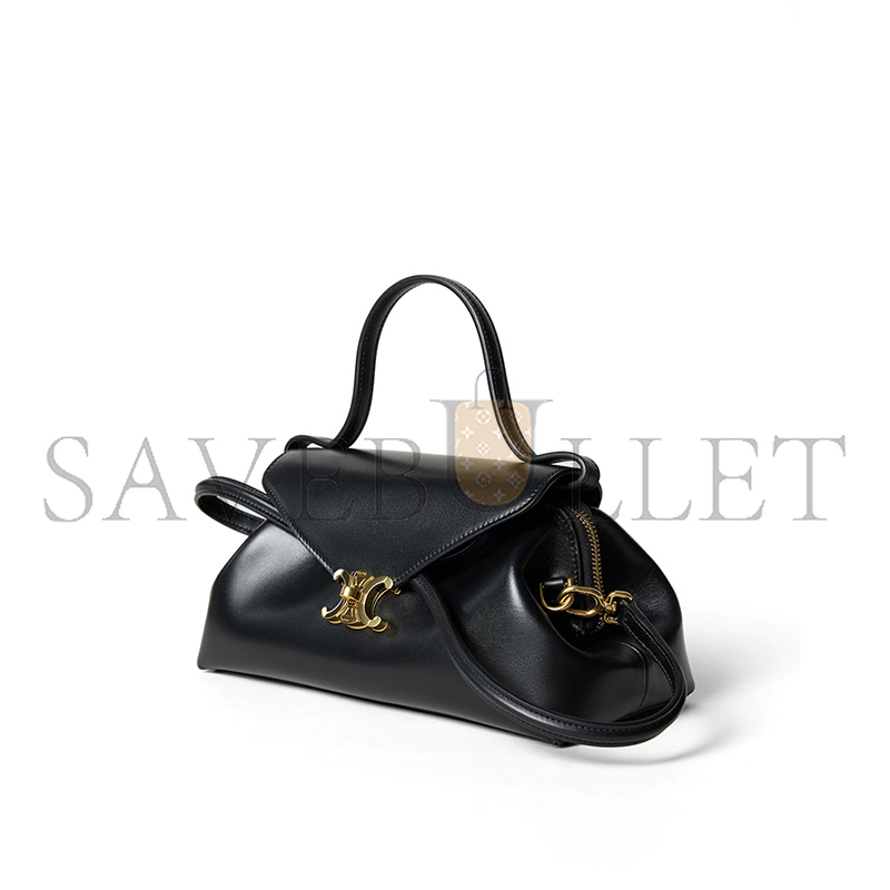 Ce1i*e SMALL FLAIR IN SHINY CALFSKIN L10BF5B53.38NO (24*12*9cm)